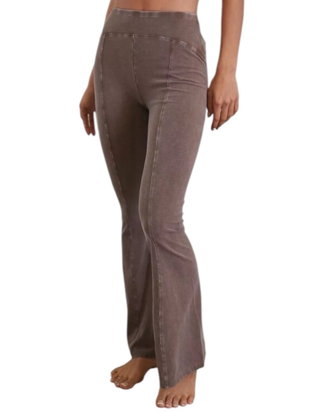 Out From Under Aria Seamed Flare
Leg Pants Mauve Rust Large OB1318686 Stretchy